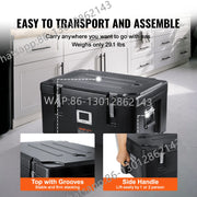 Bild in Galerie-Viewer laden, Amocart Insulated Food Pan Carrier 36Qt Capacity Stackable Catering Hot Box with 3 Stainless Steel Pans Top Load Food Warmer
