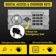 Load image into Gallery viewer, SucceBuy Electronic Safe Deposit Box With Drop Slot Secret Hidden Piggy Bank Security Digital Access 2 Keys for Store Money Guns - AMOCART