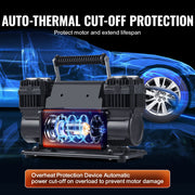 Load image into Gallery viewer, SucceBuy 10.6CFM Heavy Duty Air Compressor 30s Fast Inflation | Dual-Cylinder Portable Tire Inflator 12V 150PSI Offroad Air Pump - AMOCART