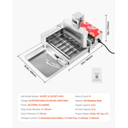 Bild in Galerie-Viewer laden, Amocart Commercial Automatic Donuts Machine Donuts Equipment Electric High Power Doughnut Maker StainlessSteel Frying AutoFryer