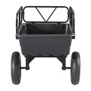 Load image into Gallery viewer, Amocart Garden Utility Trailer 10 Cu. Ft 500lbs ATV UTV Hauling Trailer Tow Behind Poly Dump Cart with 16" Tires for Lawn Mower