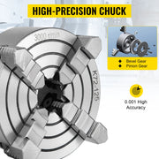 Load image into Gallery viewer, SucceBuy K72-125 Lathe Chuck 5 Inch 4-Jaw Independent Reversible Jaw Metal Lathe Chuck Turning Machine Accessories, Lathes Use