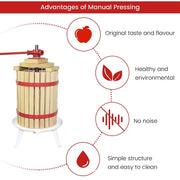 Load image into Gallery viewer, 6L/12L/18L Manual basket apple press Wine grape press FT-6 Environmentally friendly materials Manual Juicer