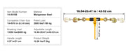 Bild in Galerie-Viewer laden, Amocart 2/4pcs Ratchet Chain Binders 1/4"-5/16" Load Binder with 2 Hooks Tie Downs Tow Chain for Flatbed Trailer Transport