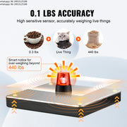 Bild in Galerie-Viewer laden, SucceBuy 440lbs Digital Shipping Scale with Timer Tare Function HD LCD Screen Portable Package Postal Scale for Home Post Office