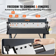 Load image into Gallery viewer, SucceBuy Box and Pan Brake 24Inch/36Inch/ 48Inch 0-130 Degrees Sheet Metal Bending Brake Portable Metal Bender for Metal Bending