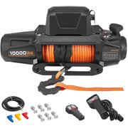 Load image into Gallery viewer, SucceBuy 10000/12000/13500 lbs Electric Winch 12V DC Truck Car Winch with 90 ft Synthetic Rope for Towing Off-Road SUV Jeep - AMOCART