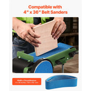 Load image into Gallery viewer, SucceBuy Sanding Belts Belt Sander Sanding Belts 10PCS (2 of Each 40 60 80 120 240 Grits)Zirconia for Sharpening Metal Polishing - AMOCART
