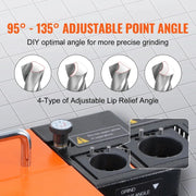 Charger l'image dans la visionneuse de galerie, SucceBuy Drill Bits Sharpener 3-13mm Mill Grinder Sharpener Portable Sharpening Angle Grinder w/ 11 Collet For Factory Workshop