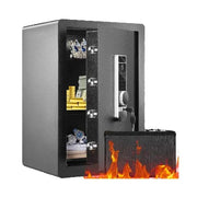 Load image into Gallery viewer, SucceBuy Electric Safe 2.2/1.8 Cubic Feet Fingerprint&Digital Security Cabinet Safe W/ Fire-proof Bag for Cash Jewelry Documents