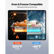 Load image into Gallery viewer, Amocart 2 4 6Pack Stainless Steam Hotel Pan 1/2 Size Table Steam Pan 2.5-6inch Deep Anti Jam Restaurant Supplies Catering