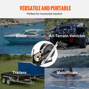 Load image into Gallery viewer, Amocart Hand Winch Heavy Duty Rope Crank with 33 ft Steel Wire Cable and Two-Way Ratchet for Trailer Boat or ATV Towing