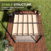 Load image into Gallery viewer, 10'x12' Outdoor Retractable Pergola, Patio Pergola with Upgraded Retractable Canopy, Heavy Duty Metal Pergolas , Customized
