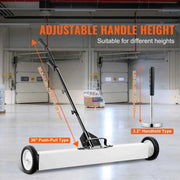 Load image into Gallery viewer, Amocart 36-Inch Magnetic Sweeper with Wheels 55 lbs Capacity Telescoping Magnetic Pickup Tool Adjustable for Workshop Garage