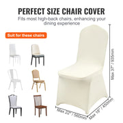 Load image into Gallery viewer, Amocart 30/50PCS Ivory Stretch Spandex Folding Chair Covers Universal Fitted Chair Cover Removable Protective Slipcovers