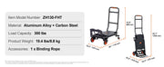 Bild in Galerie-Viewer laden, Amocart 300 lbs Folding Hand Truck Aluminum Lightweight Platform Cart Portable Telescopic Utility Dolly for Moving Shopping