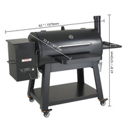 Bild in Galerie-Viewer laden, Amocart Portable Charcoal Grill Propane Gas Grills with Cover and Cart Heavy Duty Iron BBQ Grill for Outdoor Cooking Barbecue