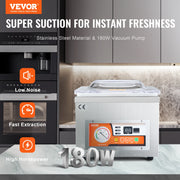 Load image into Gallery viewer, SucceBuy DZ-260A Chamber Vacuum Sealer with 15.7" Sealing Length Kitchen Vacuum Packing Machine for Home Foods Meats Marinades