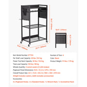 Load image into Gallery viewer, SucceBuy 4-tier Rolling Tool Organizer Cart 150 lbs Garage Floor Stand Storage Cart on Wheels Drill Holder Rack for Workshop - AMOCART