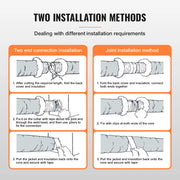 Charger l'image dans la visionneuse de galerie, Amocart Dryer Vent Hose Insulated Flexible Duct Heavy-Duty Three Layer Protection for HVAC Heating Cooling Ventilation Exhaust