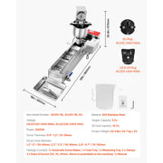 Load image into Gallery viewer, SucceBuy Commercial Automatic Donuts Machine Single Row 90 pcs/hour Electric High Power Maker with 3 Size Molds Auto Counting
