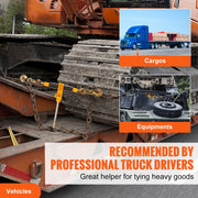 Load image into Gallery viewer, Amocart Heavy Ratchet Chain Binder Tie Down Hauling Load Strap with Detachable Hook Antiskid Handle for Flatbed Truck Trailer
