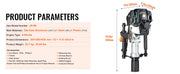 Load image into Gallery viewer, Amocart 37.77cc Gas-Powered T Post Driver 4-Stroke Engine Gasoline Fence Piling Pounder with 3 Post Driving Head(45/55/88 mm)