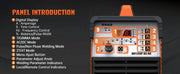 Load image into Gallery viewer, HITBOX AC/DC Aluminium Tig Welding Machine HBT250P HF TIG/MMA ARC Stick Welder with Pulse Argon Welding IGBT Inverter 2T/4T