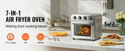 Bild in Galerie-Viewer laden, Amocart 18L 1700W Air Fryer Toaster Oven Stainless Steel Toaster Ovens Countertop Combo with Grill Home and Commercial Use