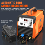 Load image into Gallery viewer, HITBOX AC/DC Aluminium Tig Welding Machine HBT250P HF TIG/MMA ARC Stick Welder with Pulse Argon Welding IGBT Inverter 2T/4T