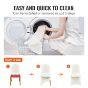 Load image into Gallery viewer, Amocart 30/50PCS Ivory Stretch Spandex Folding Chair Covers Universal Fitted Chair Cover Removable Protective Slipcovers