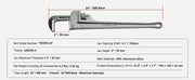Load image into Gallery viewer, Amocart Pipe Wrench Aluminum Straight Pipe Wrench Adjustable Plumbing Wrench High Strength Jaw & Ergonomic Handle Automotive