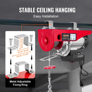 Load image into Gallery viewer, SucceBuy 1320-2200 lbs Wireless Electric Hoist with 40ft Single Cable Lifting Height Steel Wire Winch Garage Warehouse Factory - AMOCART