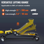 Charger l'image dans la visionneuse de galerie, Amocart 2.5T Floor Hydraulic Jack Pneumatic Low Profile Floor Jack Heavy-Duty Steel Racing Floor Jack with Piston Lift Pump