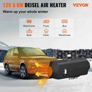 Charger l'image dans la visionneuse de galerie, Amocart 5KW Air Diesel Heater 12V Diesel Parking Heater LCD Switch Diesel Heater Muffler for RV Motorhome Trailer Trucks Boats