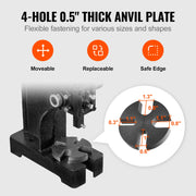 Load image into Gallery viewer, SucceBuy 1 Ton Arbor Press Manual Arbor Press Cast Iron Heavy-duty Manual Desktop Arbor Press Precision Hand Press for Stamping