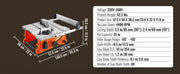 Charger l'image dans la visionneuse de galerie, 【From China】Amocart Table Saw 10-inch 8-Amp 25-in Max Rip Capacity 40T Blade Portable Compact For Jobsite DIY Woodworking, Furn