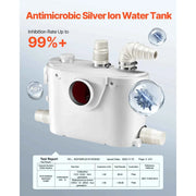 Bild in Galerie-Viewer laden, Amocart Macerator Pump 500W/700W/900W/1200W Waste Water Disposal Upflush Machine for Toilet, Basement, Shower, Laundry, Bathtub