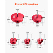Load image into Gallery viewer, Amocart PVC Pipe Reamer Kit 5/7/9 PCS Fitting Socket Saver, Fits Standard 1/2" Drills Plumbing Tool Kit for SCH40 ABS CPVC Pipe