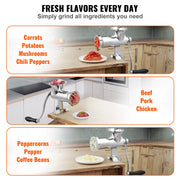 Load image into Gallery viewer, SucceBuy Manual Meat Grinder 304 Stainless Steel Hand Meat Grinder with Steel Table Clamp Meat Mincer Sausage Maker - AMOCART