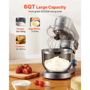 Bild in Galerie-Viewer laden, 【Premium】Amocart 5.7/6/7.8L Stand Mixe Electric Kitchen Mixer 1500W Dough-Mixer, 6+P Speeds Tilt-head Food-Mixer with 1.5 L Bl