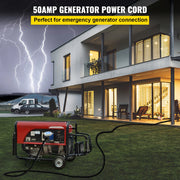 Load image into Gallery viewer, Amocart 25FT 36FT 50FT 50Amp RV Extension Cord N14-50 Plug Copper Wire Power Supply Cable for Trailer Motorhome Camper Use