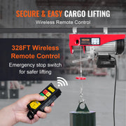 Load image into Gallery viewer, SucceBuy 1320-2200 lbs Wireless Electric Hoist with 40ft Single Cable Lifting Height Steel Wire Winch Garage Warehouse Factory - AMOCART