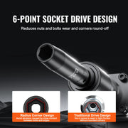 Load image into Gallery viewer, SucceBuy 1/2" Drive Impact Socket Set 9 Piece Deep Socket Set Metric 29-38mm 6 Point Cr-Mo Alloy Steel for Auto Repair