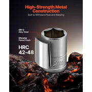 Load image into Gallery viewer, SucceBuy Socket Set 3/8 & 1/4 & 1/2 in Drive Socket Tool Set SAE and Metric Chrome Plated CR-V Alloy Steel for Automotive Repair - AMOCART