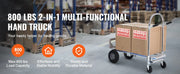 Load image into Gallery viewer, Amocart Folding Hand Truck Aluminum Heavy Industrial Collapsible Dolly Cart for Transport and Moving in Warehouse Supermarket