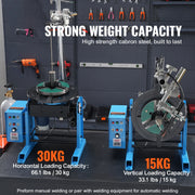 Bild in Galerie-Viewer laden, SucceBuy Rotary Welding Positioner 30KG 0-90° Welding Positioning Turntable Table 1-12RPM Welding Torch Stand Holder for Cutting