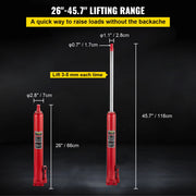 Load image into Gallery viewer, SucceBuy Hydraulic Jack 3/4/8/12 Ton Car Hydraulic Long Ram Jack Manual Engine Lift Hoist Cherry Picker Mechanical Workshop Tool