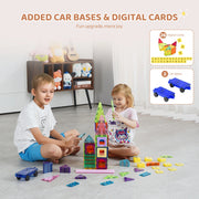 Bild in Galerie-Viewer laden, SucceBuy 121PCS Magnetic Building Blocks Set Construction Puzzle Magnetic Sheet Tiles Boys Girls Children Montessori Toys Gifts