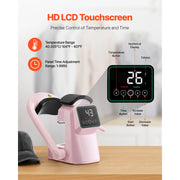 Bild in Galerie-Viewer laden, Amocart Auto Hat Heat Press Machine with 2 Interchangeable Platens Automatic Open & Release Touchscreen Temperature Control